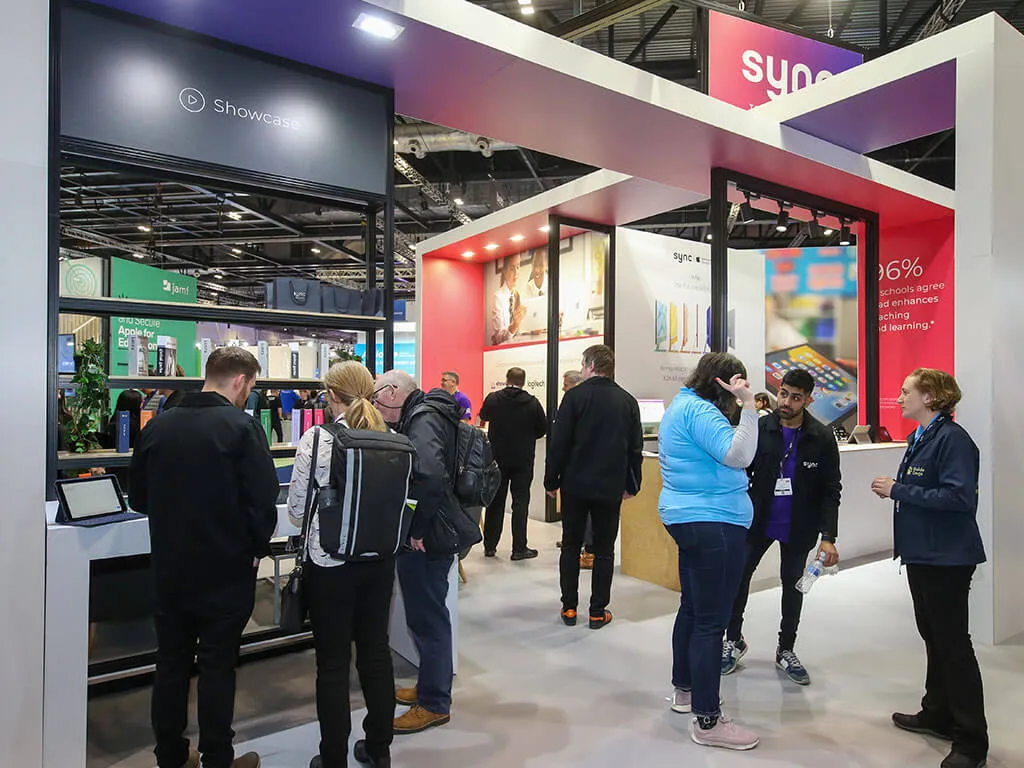 Sync Exhibition Stand with visitors