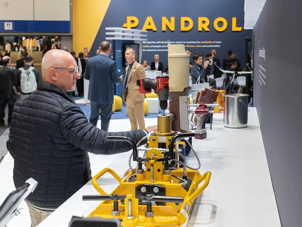 Pandrol exhibition stand demo